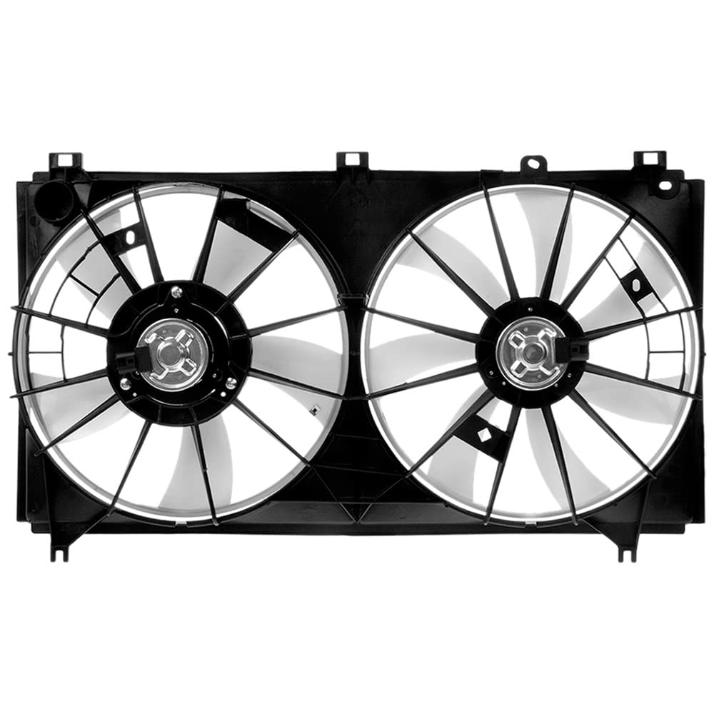 2006-2015 Lexus IS250 Condenser & Radiator Cooling Fan Assembly - OEM Replacement Part 19-20357AN | Perfect for AC Repair & Engine Cooling System Maintenance | BuyAutoParts