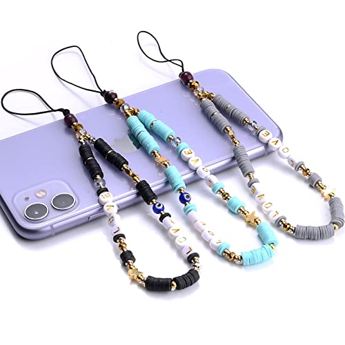 Colorful Beaded Phone Lanyard Strap - Stylish Phone Charm with Beads for Women, Men, Teens - Perfect for Work, Travel, and Everyday Use