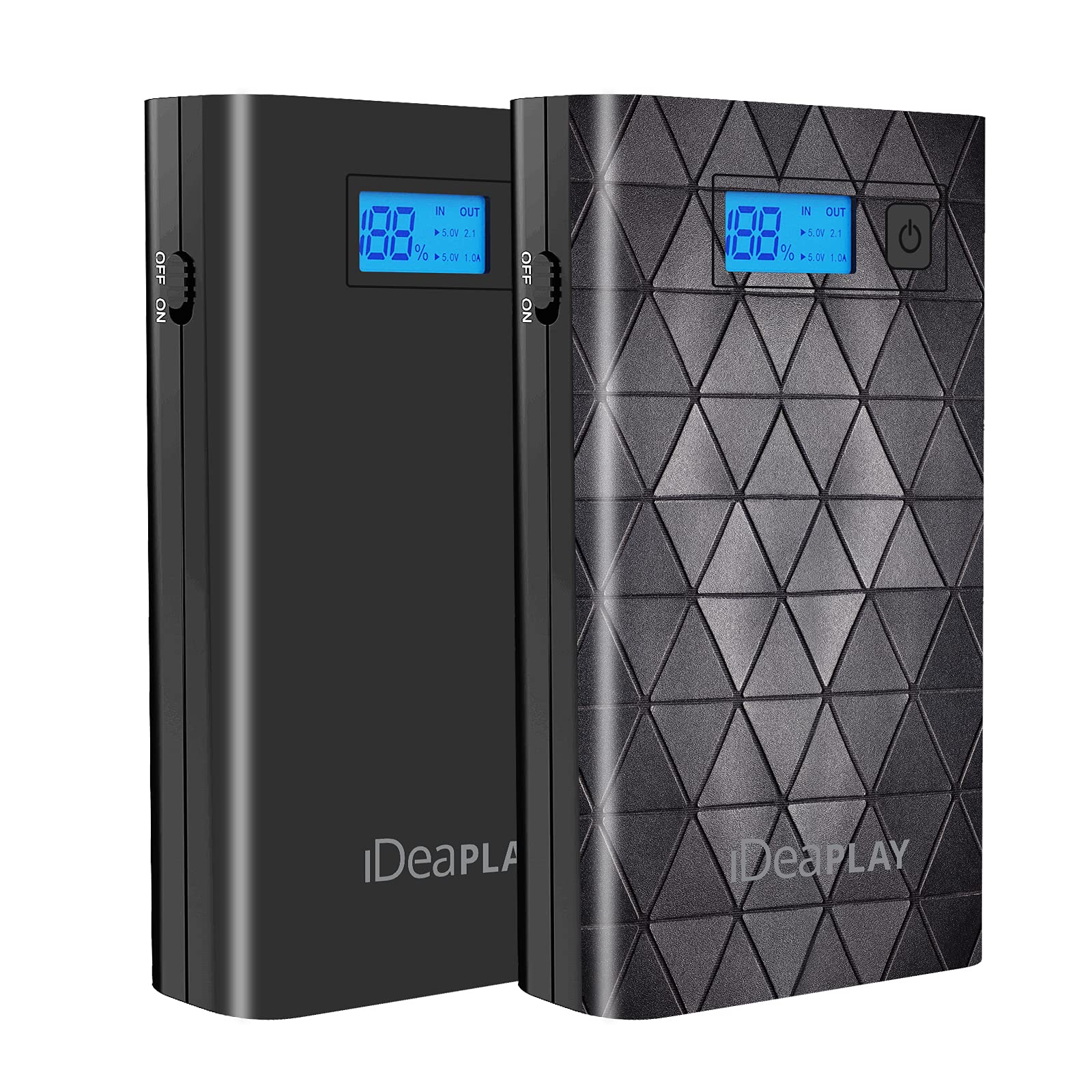 IDEAPLAY 8000mAh 29.6Wh Portable Car Jump Starter - 1000A 12V Battery Booster for 7L Gas & 5.5L Diesel Engines - Dual USB Power Bank for Phones - Emergency Roadside Assistance & Camping Power Supply