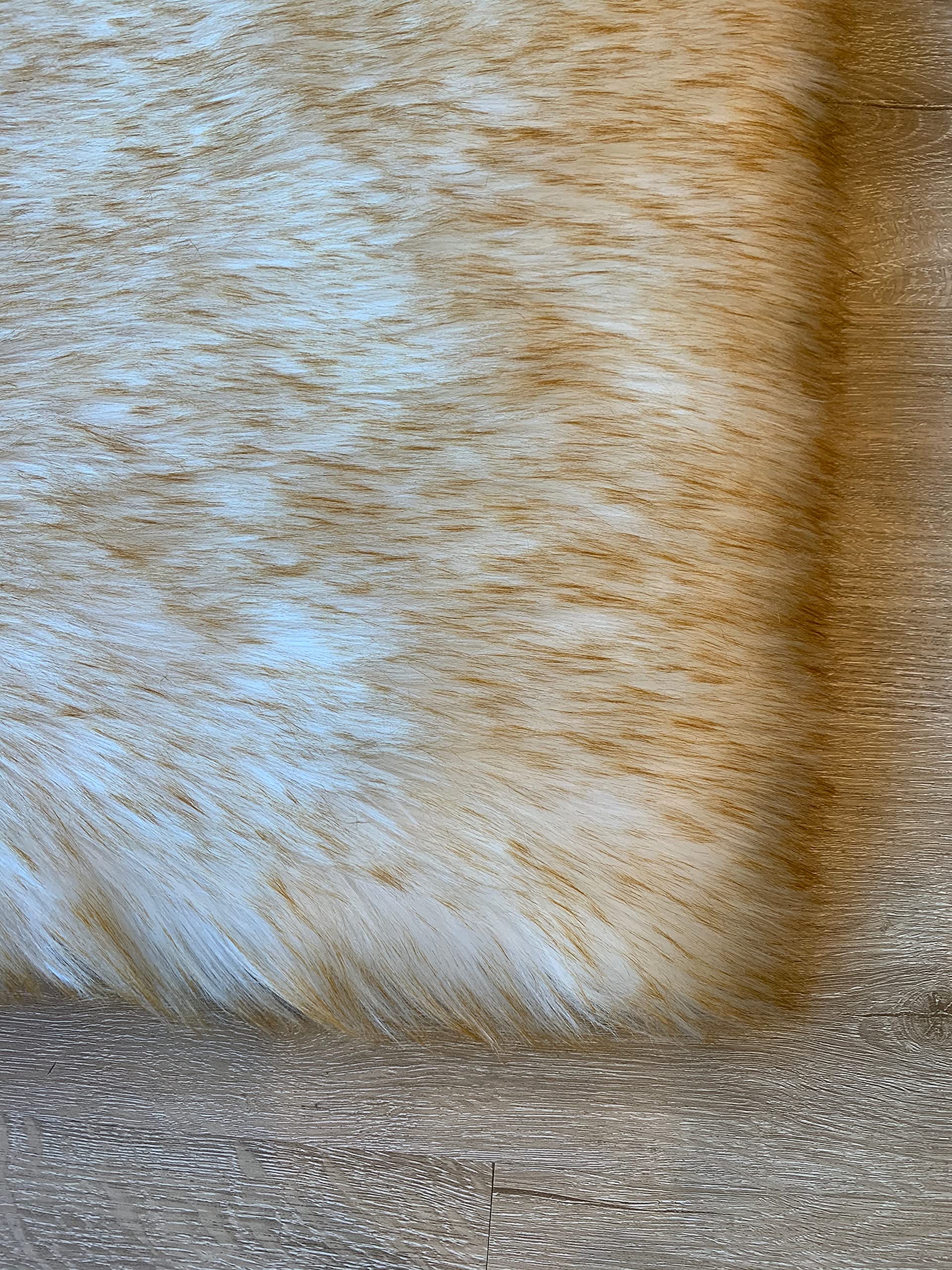 LAMBZY Faux Sheepskin Super Soft Hypoallergenic Silky Square Shag Rug - 3' x 3' Plush White/Brown Tips Area Rug for Living Room, Bedroom, Nursery, Sofa & Floor Decor - Cozy Home & Office Accent