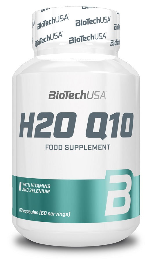 BioTechUSA H2O Q10 Coenzyme Q10 Supplement - 60 Capsules for Energy, Heart Health & Antioxidant Support - Perfect for Active Lifestyles & Wellness Routines