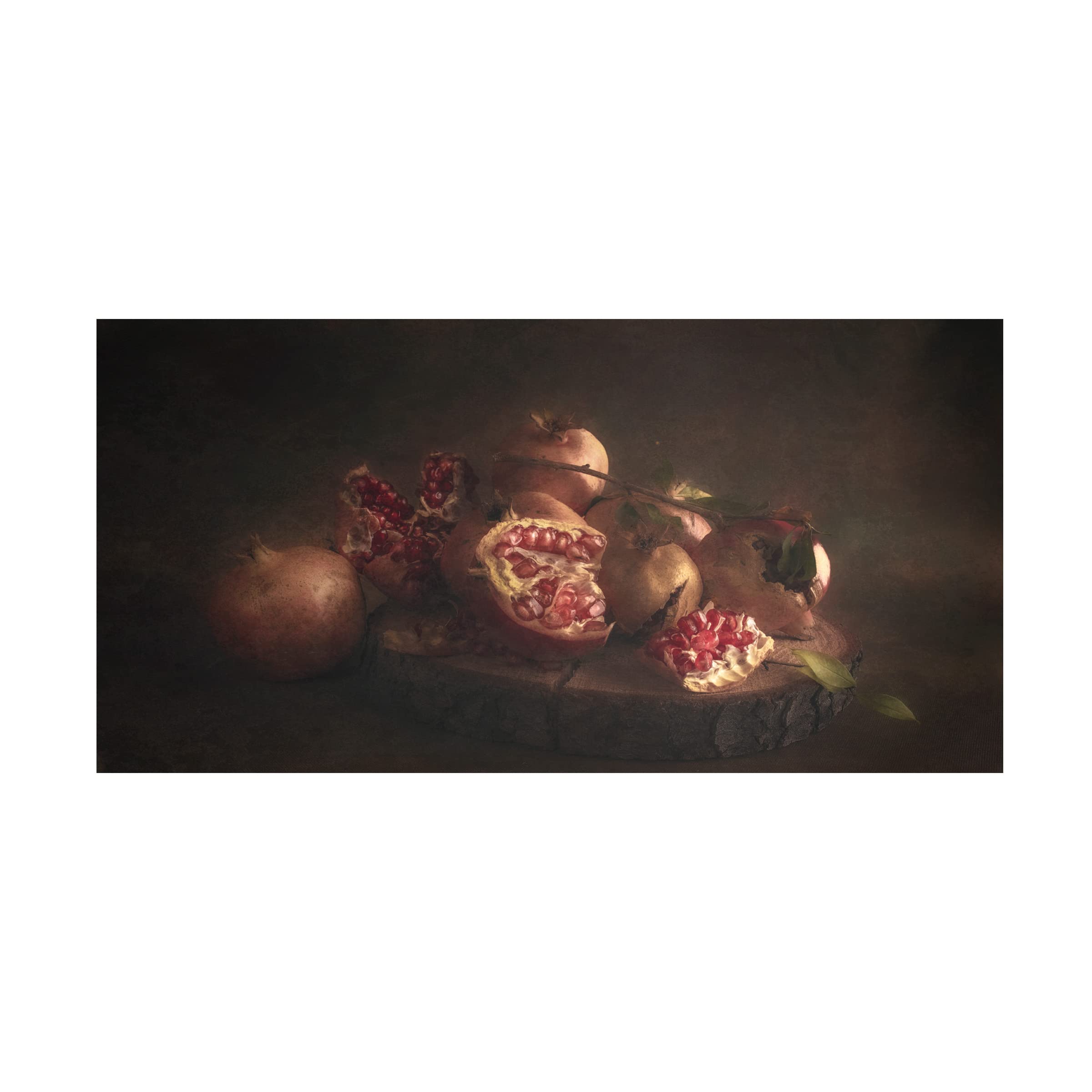 Trademark Fine Art 'Seasonal' Canvas Wall Art by Cicek Kiral - Hand-Painted Landscape Painting for Living Room, Bedroom & Office Decor