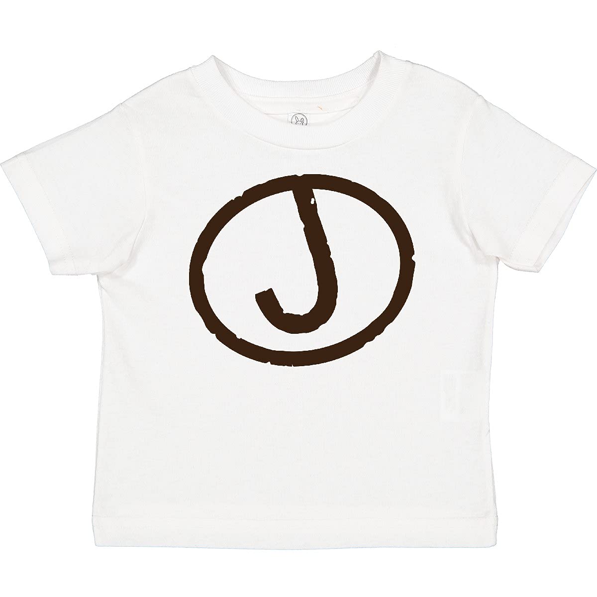 Inktastic Monogram Letter J Baby T-Shirt - Personalized Initial Cotton Tee for Infants & Toddlers | Perfect for Family Photos, Birthday Gifts & Everyday Wear