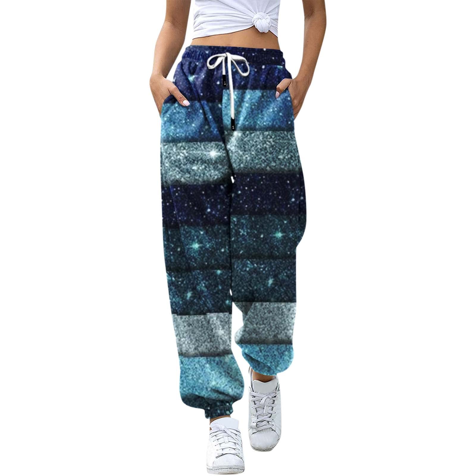 Liu Nian Women's Loose Jogger Cargo Pants - Workout Sweatpants with Drawstring & Pockets - Retro Fashion Sports Trousers for Yoga, Running, Gym & Casual Wear