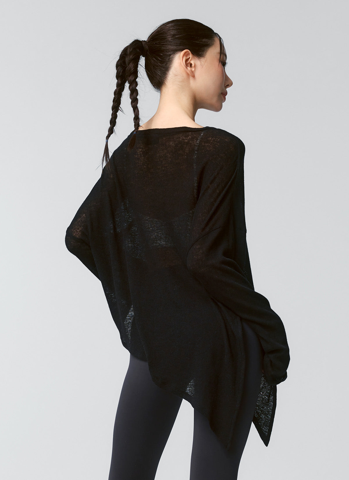 Stylish Side Slit Long Sleeve Cover Up - Women's Fashion Beachwear for Summer Vacation & Pool Parties