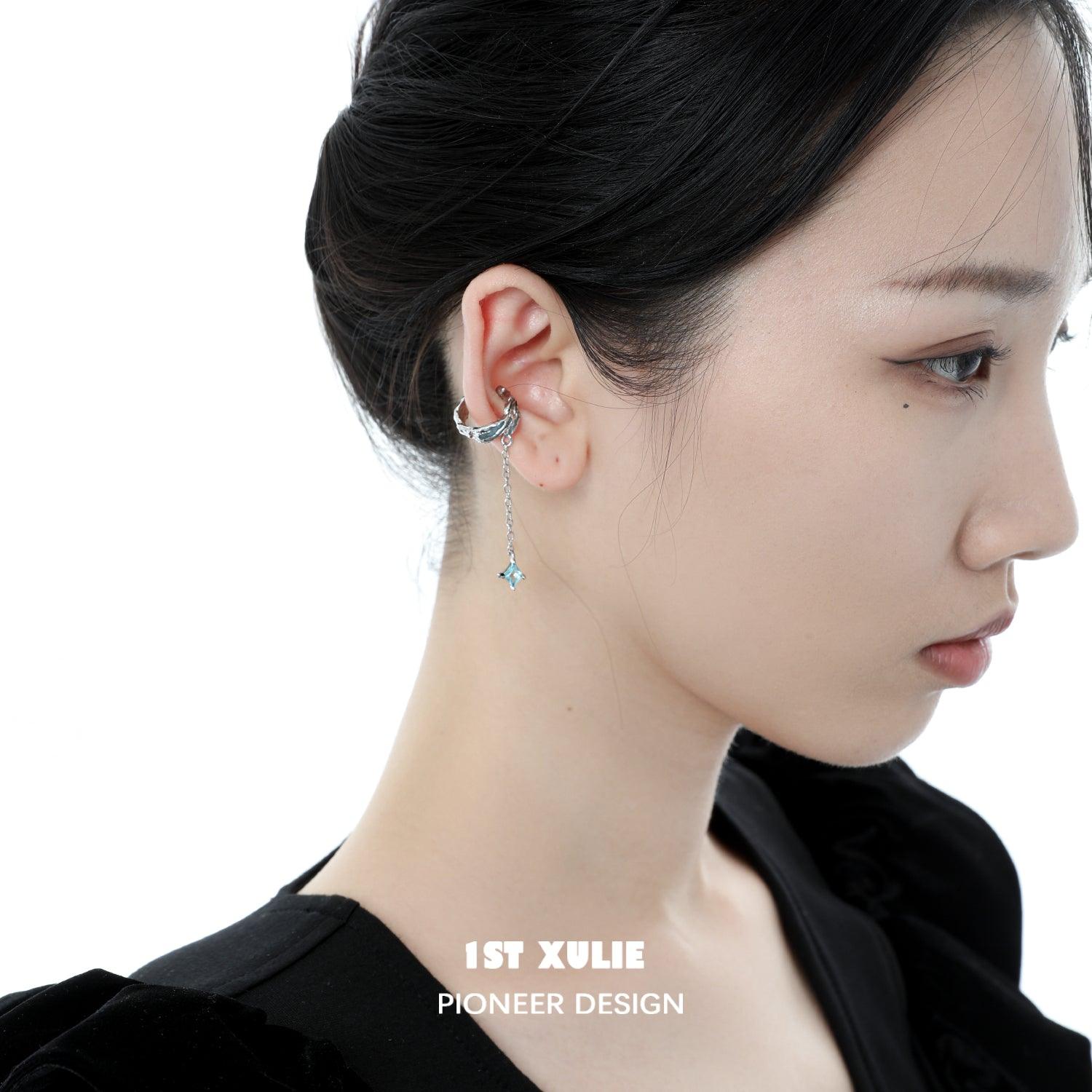 18k Platinum Plated Tassel Earrings for Women - Elegant Dangle Drop Ear Clips - Perfect for Parties, Weddings & Evening Events