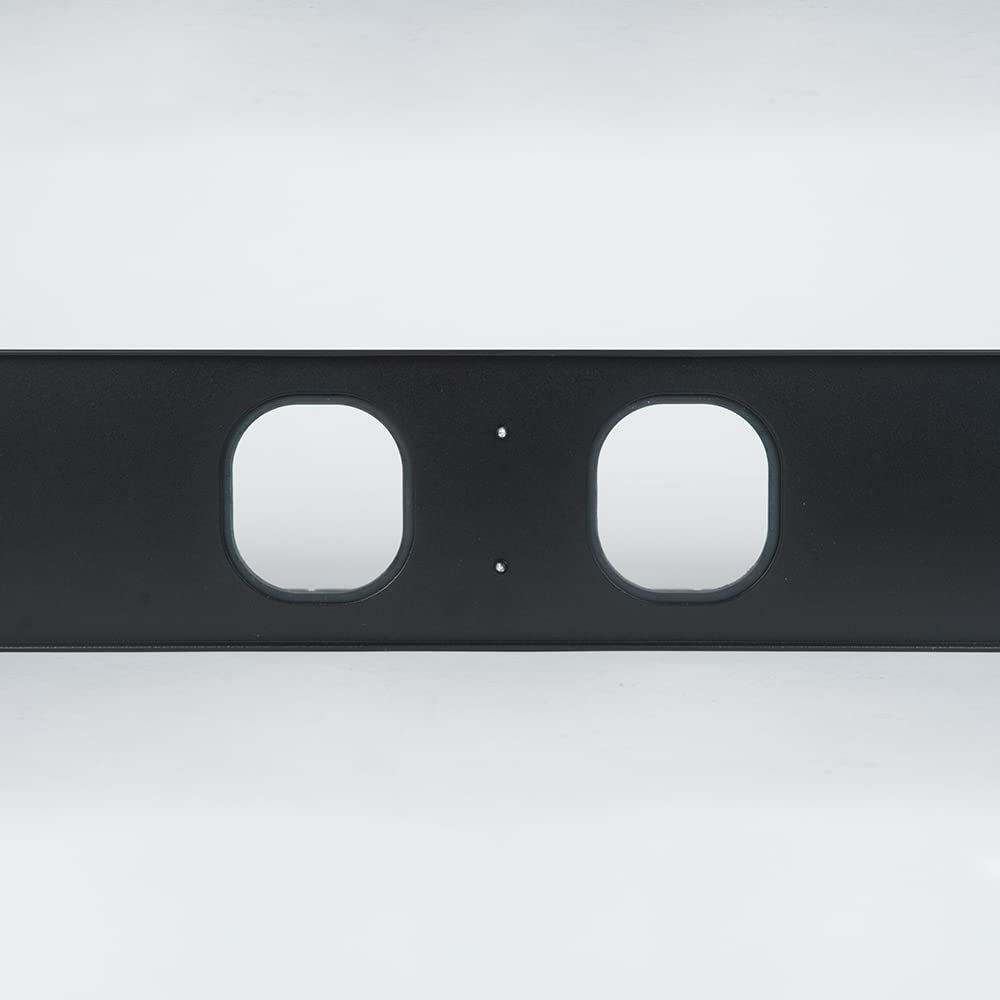 ICC 2U Finger Duct Panel Manager with Cover - Black Powder Coated 19