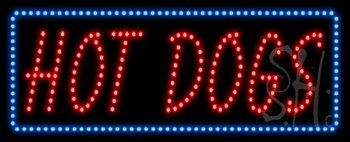Hot Dogs Animated LED Sign - 13