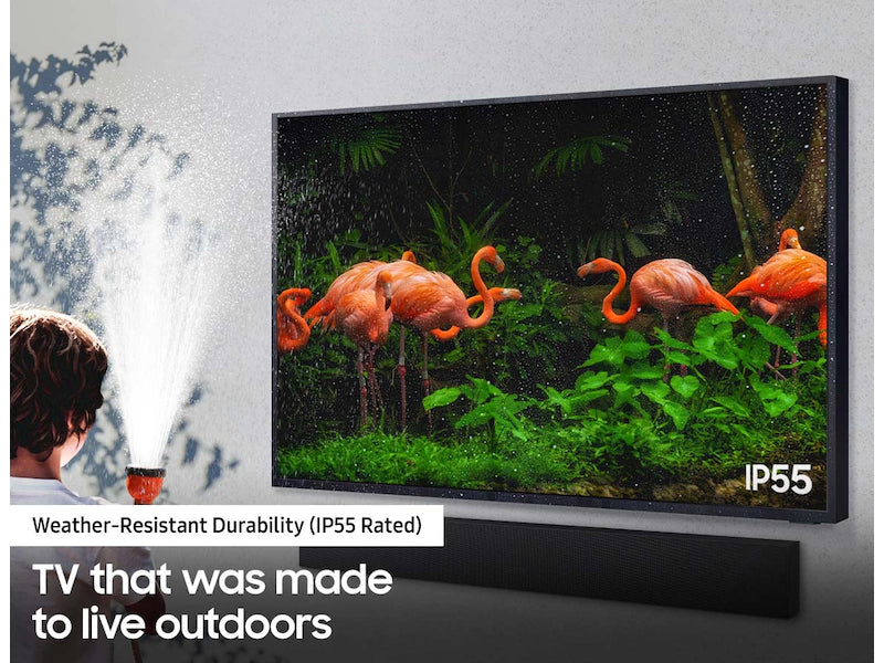 Samsung Class The Terrace QLED 4K Smart Outdoor TV - Waterproof & Weatherproof for Patio, Backyard, and Outdoor Entertainment