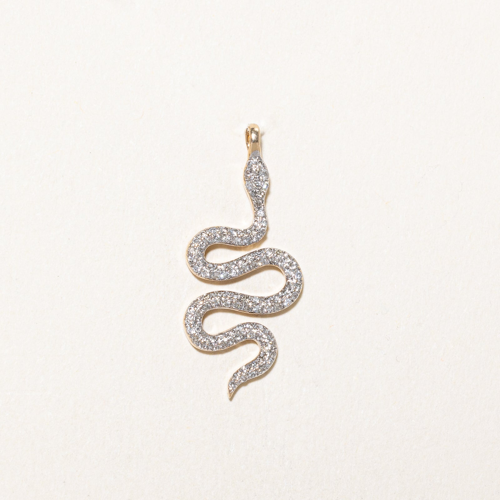 0.12ctw Diamond Snake Pendant Necklace - Elegant Sterling Silver Jewelry for Women - Perfect Gift for Birthday, Anniversary & Valentine's Day