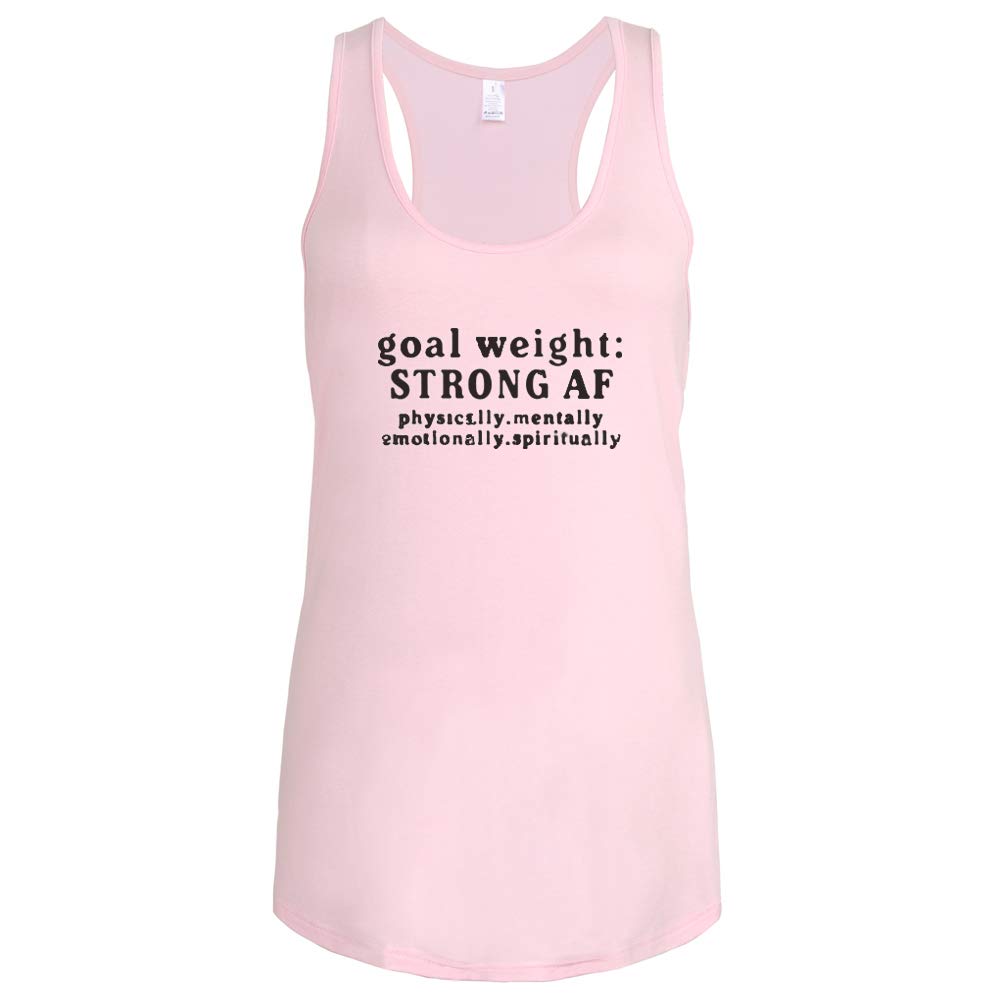 FANNOO Women's Workout Tank Tops - Funny Motivational Gym Shirts with Racerback & Sleeveless Design for Weight Loss & Fitness Goals | Perfect for Yoga, Running & Gym Training