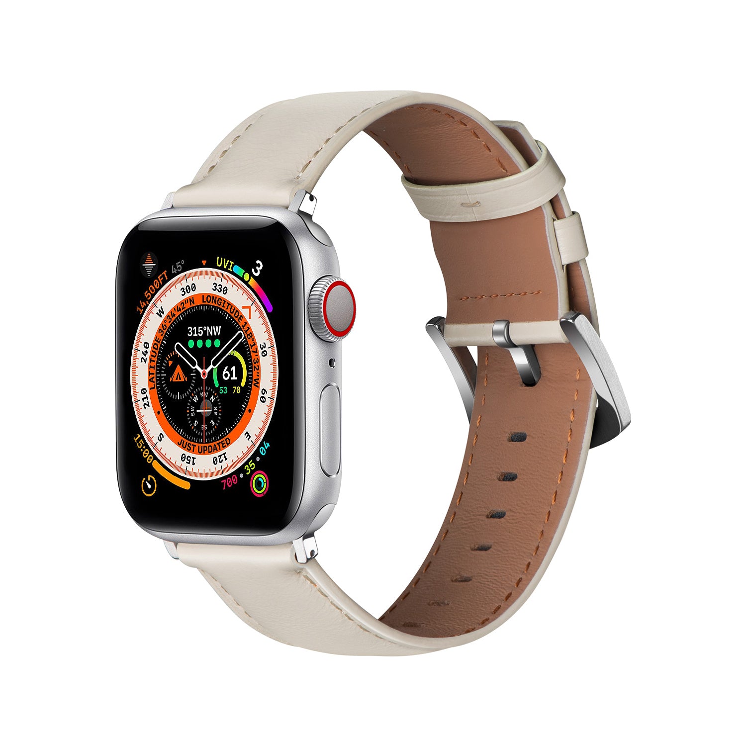 Genuine Leather Apple Watch Band - VWB100 Compatible with 38mm 40mm 41mm 42mm iWatch Straps - Premium Replacement Wristband for Workout, Business & Daily Wear