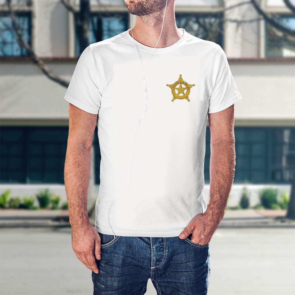 Funny Graphic T-Shirts for Men - Police Constable Design #2 - 100% Cotton Comfort Fit Tee - Perfect for Casual Wear, Parties & Gifts