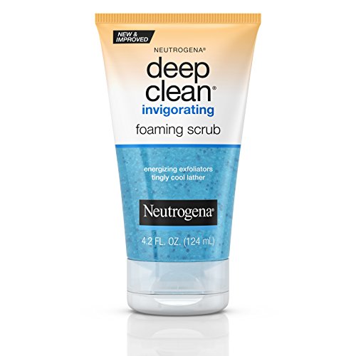 Neutrogena Deep Clean Invigorating Foaming Facial Scrub - 4.2 oz (Pack of 3) | Exfoliating Face Wash for Oily & Acne-Prone Skin | Daily Deep Cleansing for Men & Women