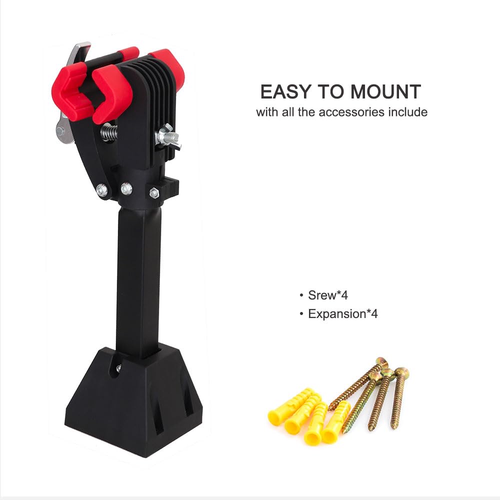 Teraysun Heavy Duty Wall Mount Bike Repair Stand - Foldable, Sturdy & Stable Bicycle Maintenance Rack for Home Garage Workshop | Perfect for Road Bikes, Mountain Bikes & Cycling Repairs