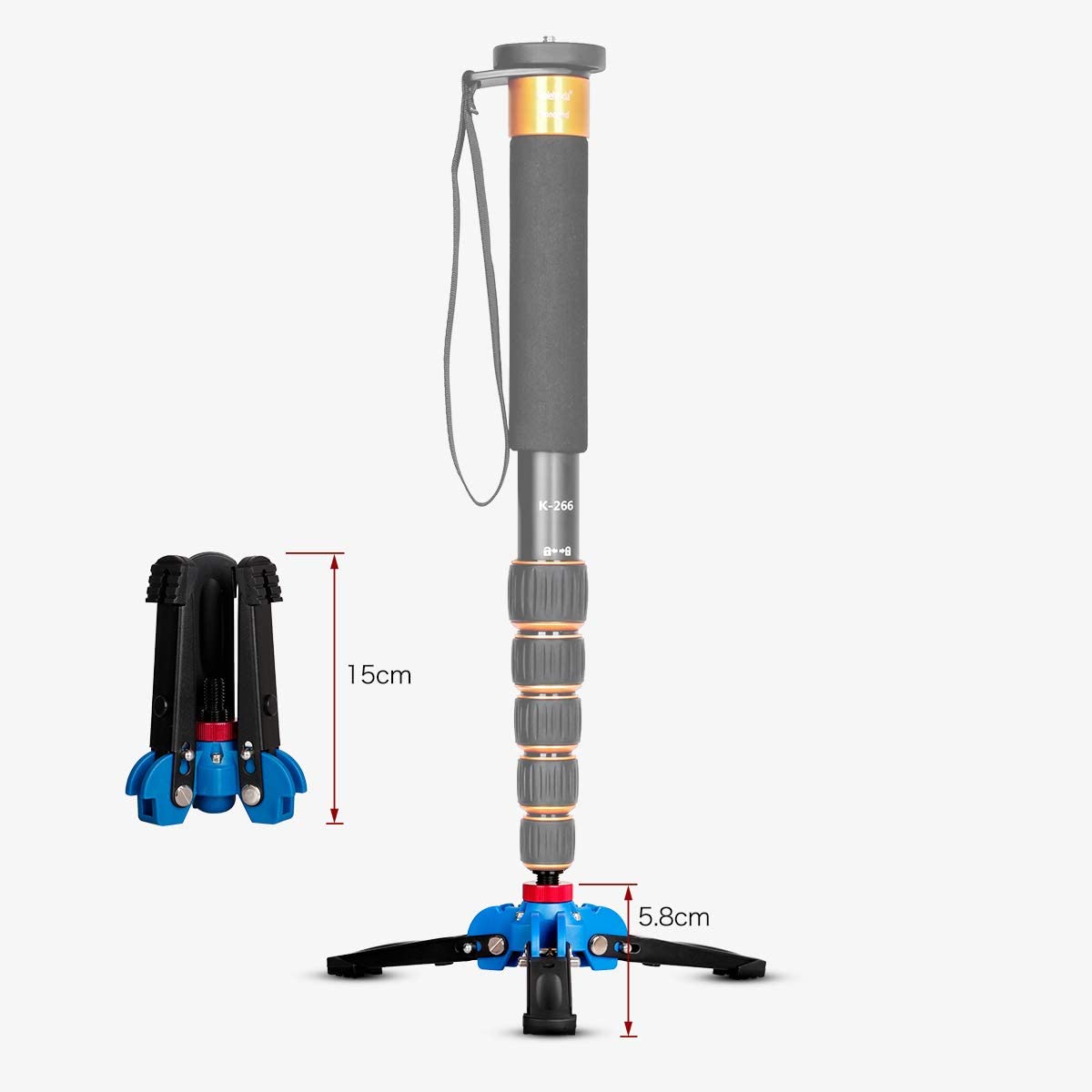 Koolehaoda Mini Tripod Stand with 3 Adjustable Legs & 3/8