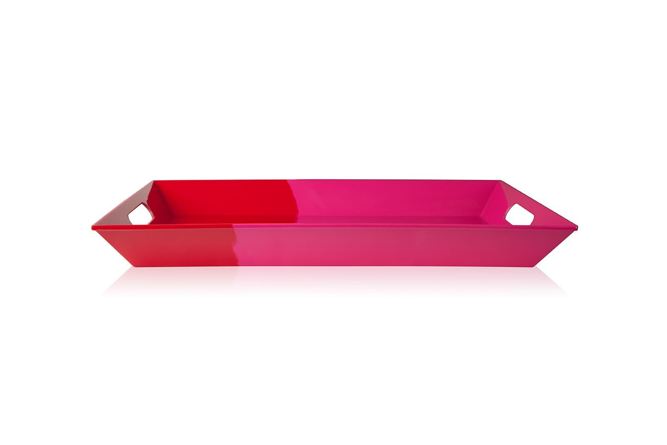 Exclusive Thomas Fuchs Creative Melamine Serving Tray - 1/2 & 1/2 Size in Fuchsia/Red - Durable & Stylish for Parties, Restaurants, and Home Entertaining