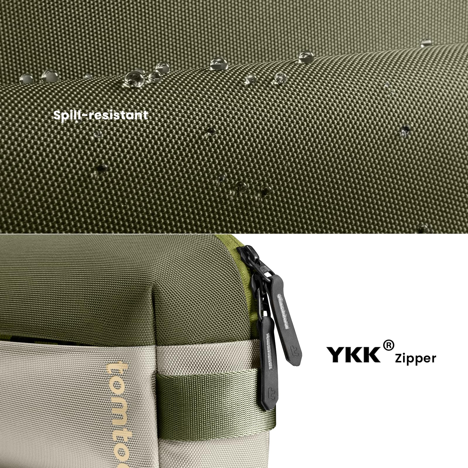 tomtoc Compact EDC Sling Bag - Lightweight Minimalist Chest Shoulder Backpack for Men & Women | Tactical Travel, Work, Gym & Sports Crossbody Bag | Olive Green | Perfect for Everyday Carry, Urban Commuting & Outdoor Adventures