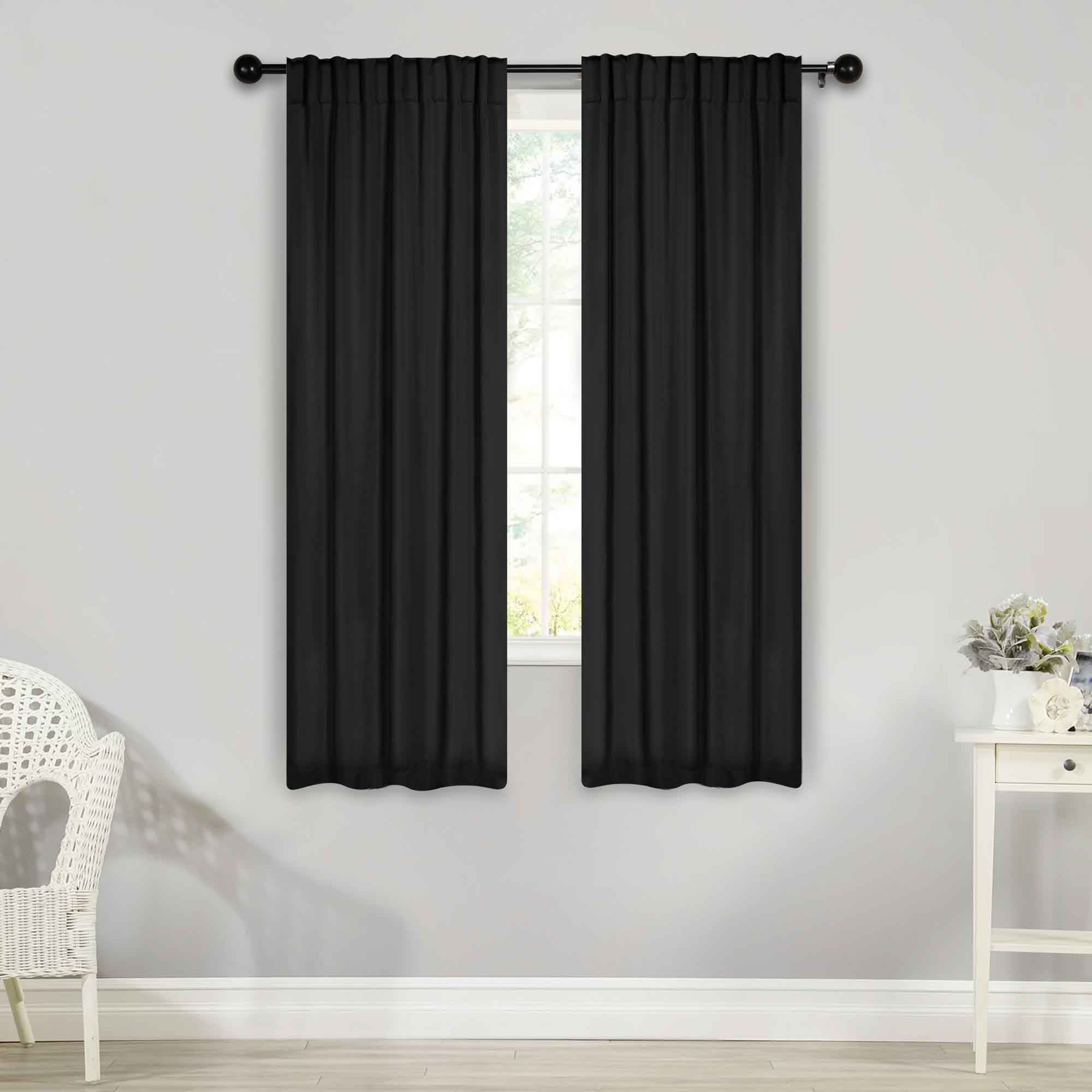 Blackout Curtains for Bedroom - Solid Room Darkening Thermal Insulated Drapes, Set of 2 Panels - Perfect for Nursery, Home Theater & Light Sleepers