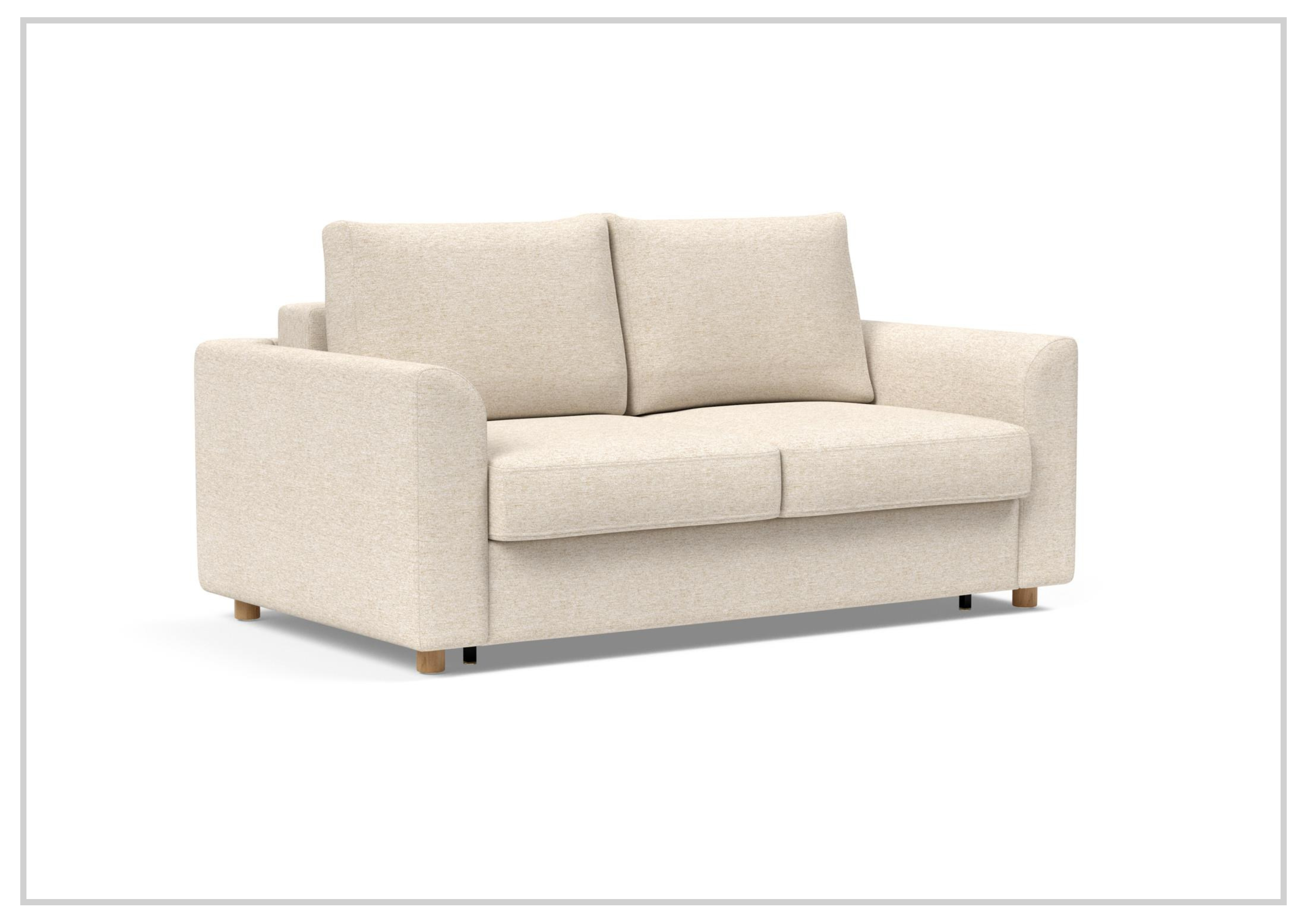 Innovation Living Neah Fabric 2-Seater Full-Size Sleeper Sofa Bed - Convertible Couch for Small Spaces, Guest Room & Apartment Living