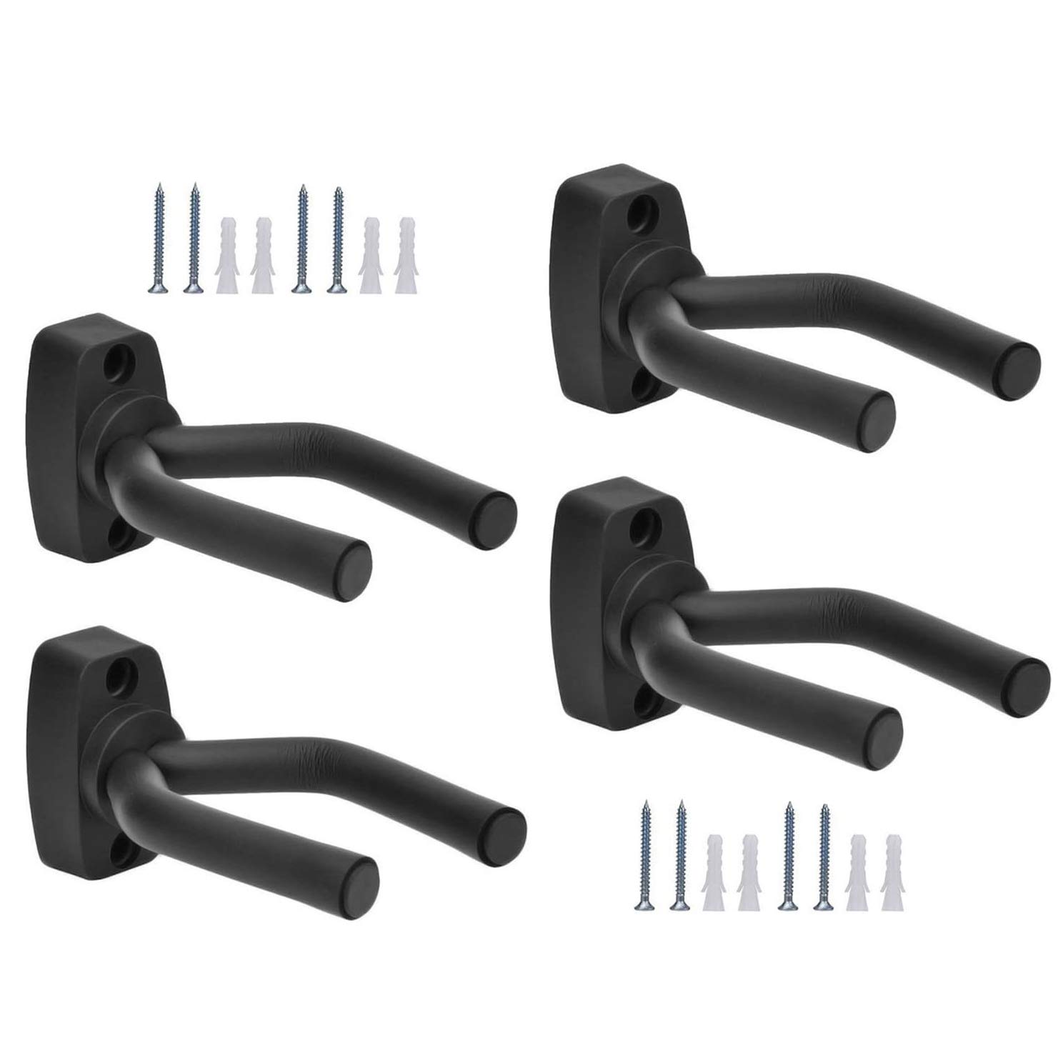 **Guitar Wall Mount Hanger Stand - Heavy Duty Ukulele & Bass Guitar Hook Holder for Secure Display - Perfect for Home, Studio & Music Room Organization**