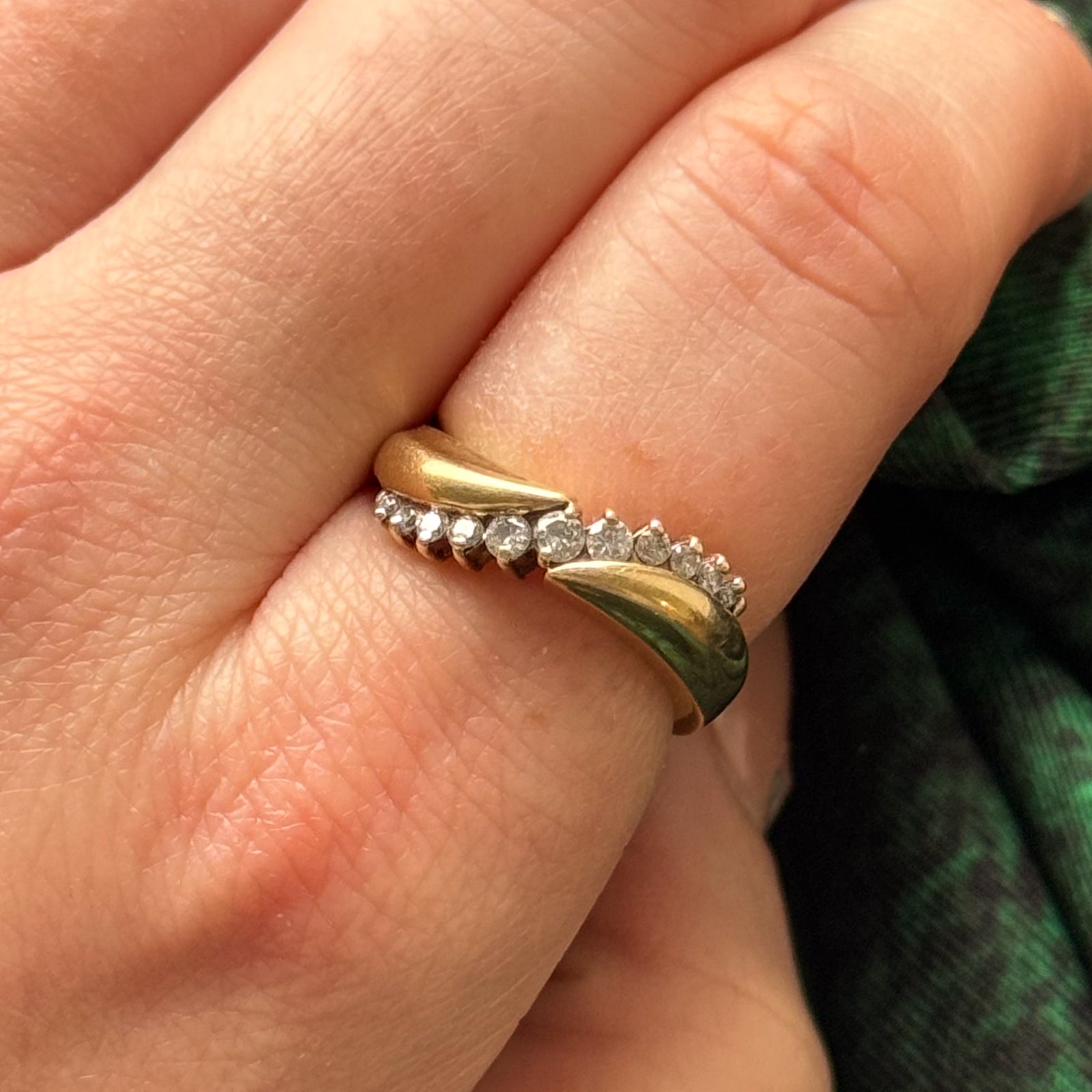 0.30ctw Diamond Waterfall Ring for Women - Size 7 | Elegant Wedding, Engagement & Anniversary Jewelry Gift | Perfect for Special Occasions & Evening Events