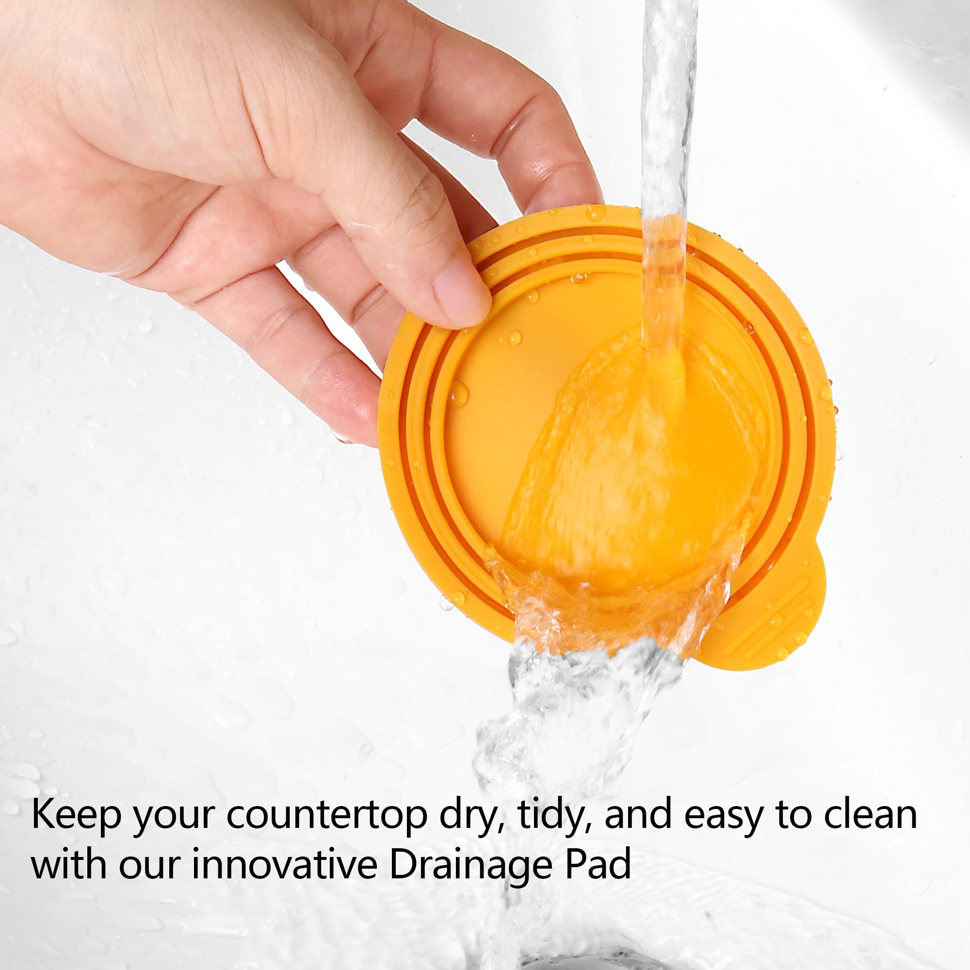 Airtight Silicone Pet Food Can Covers for Dogs & Cats - 2 Pack Wet Food Storage Lids | Keep Cat & Dog Food Fresh | Perfect for Travel, Camping & Home Use (Yellow Mango)