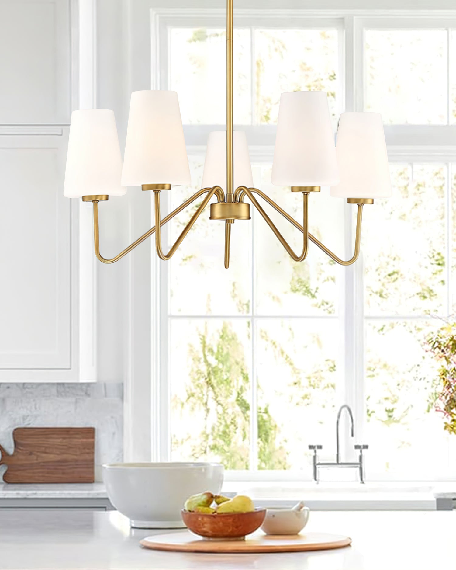 Eldon Chandelier - Elegant Crystal Ceiling Light Fixture for Dining Room, Living Room & Bedroom | Modern Home Decor Lighting