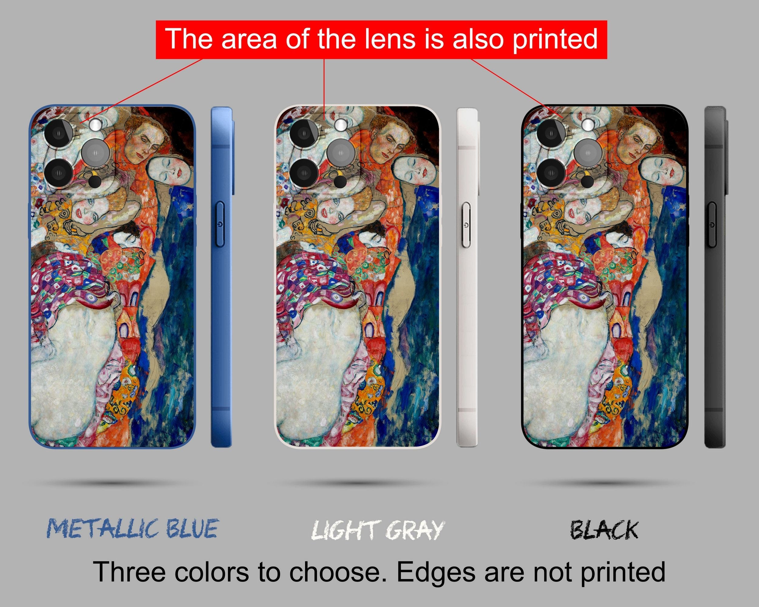 Gustav Klimt The Bride iPhone Case - Premium Art Nouveau Cover for iPhone 12 Pro & SE 2020 | Vibrant Colors, Aesthetic Design | Perfect for Art Lovers & Gift Giving