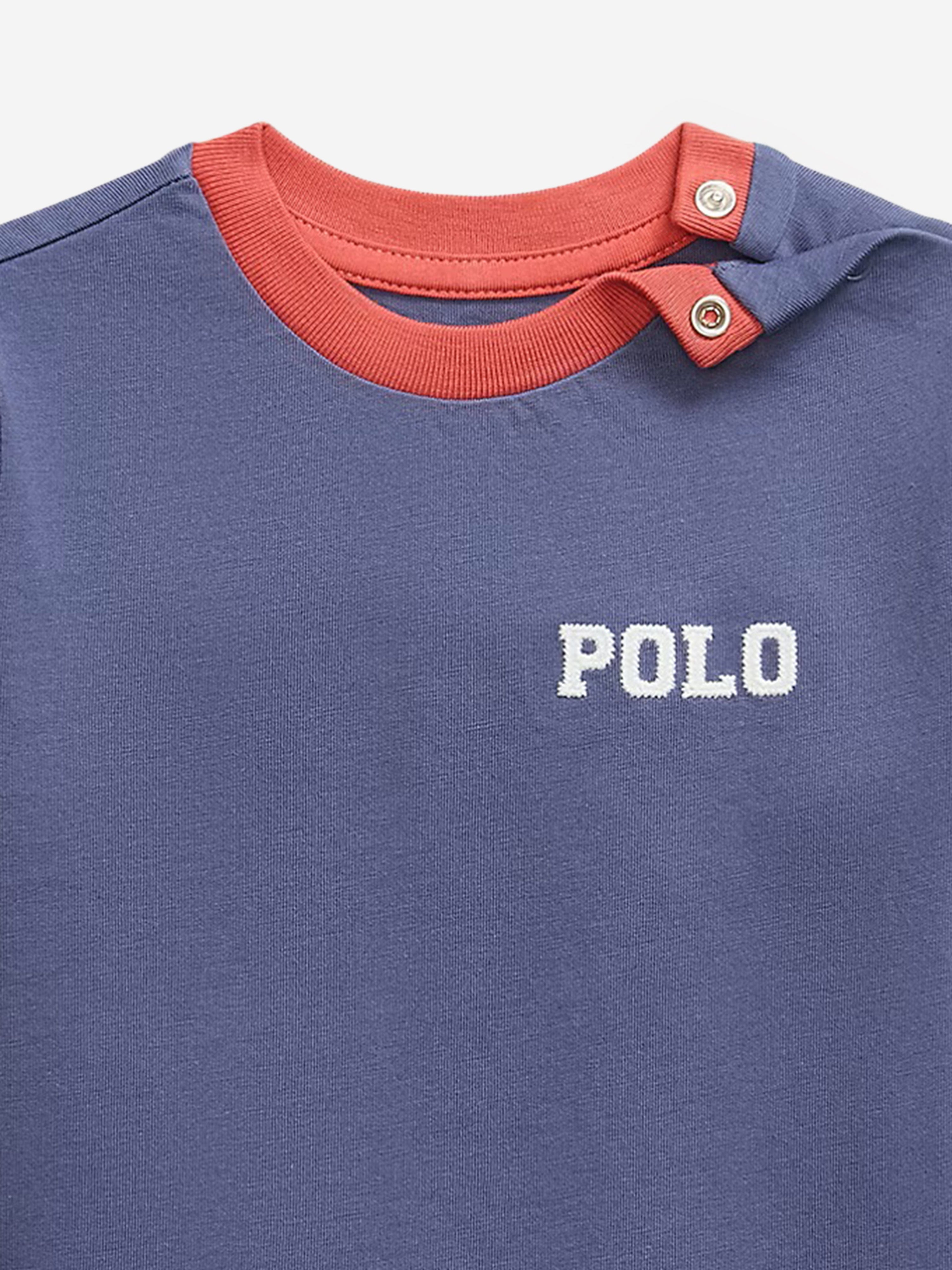 Baby Boys Polo T-Shirt in Blue - Soft Cotton Short Sleeve Shirt for Toddlers & Infants - Perfect for Playdates, Daycare & Family Outings