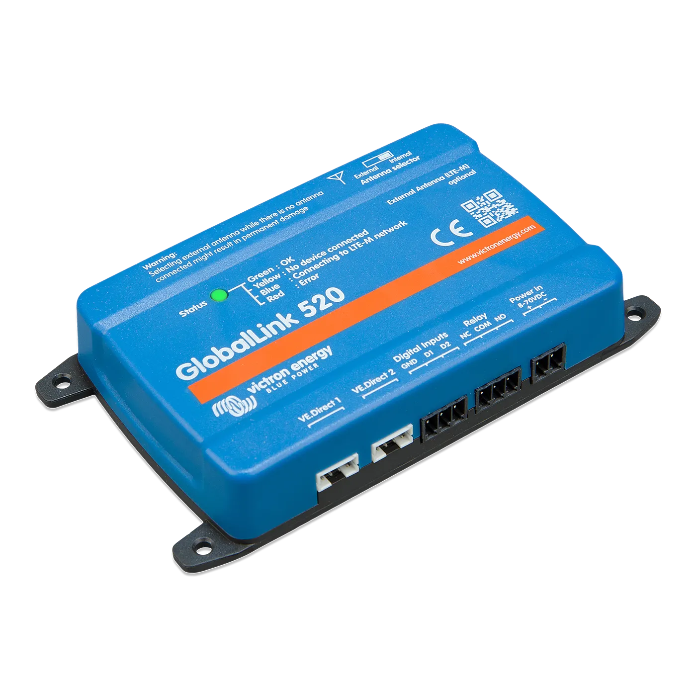 Victron GlobalLink 520 - Smart Solar Charge Controller & Remote Monitoring System for RVs, Boats, Off-Grid Power - Track Energy Usage via Bluetooth & WiFi