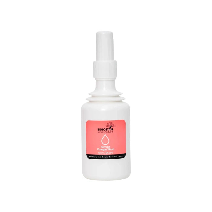 Benostan Femina Vinegar Wash for Women - 2 Pack (150ml Each) | Intimate Hygiene & pH Balance | Gentle Cleansing for Daily Use & Post-Workout Care