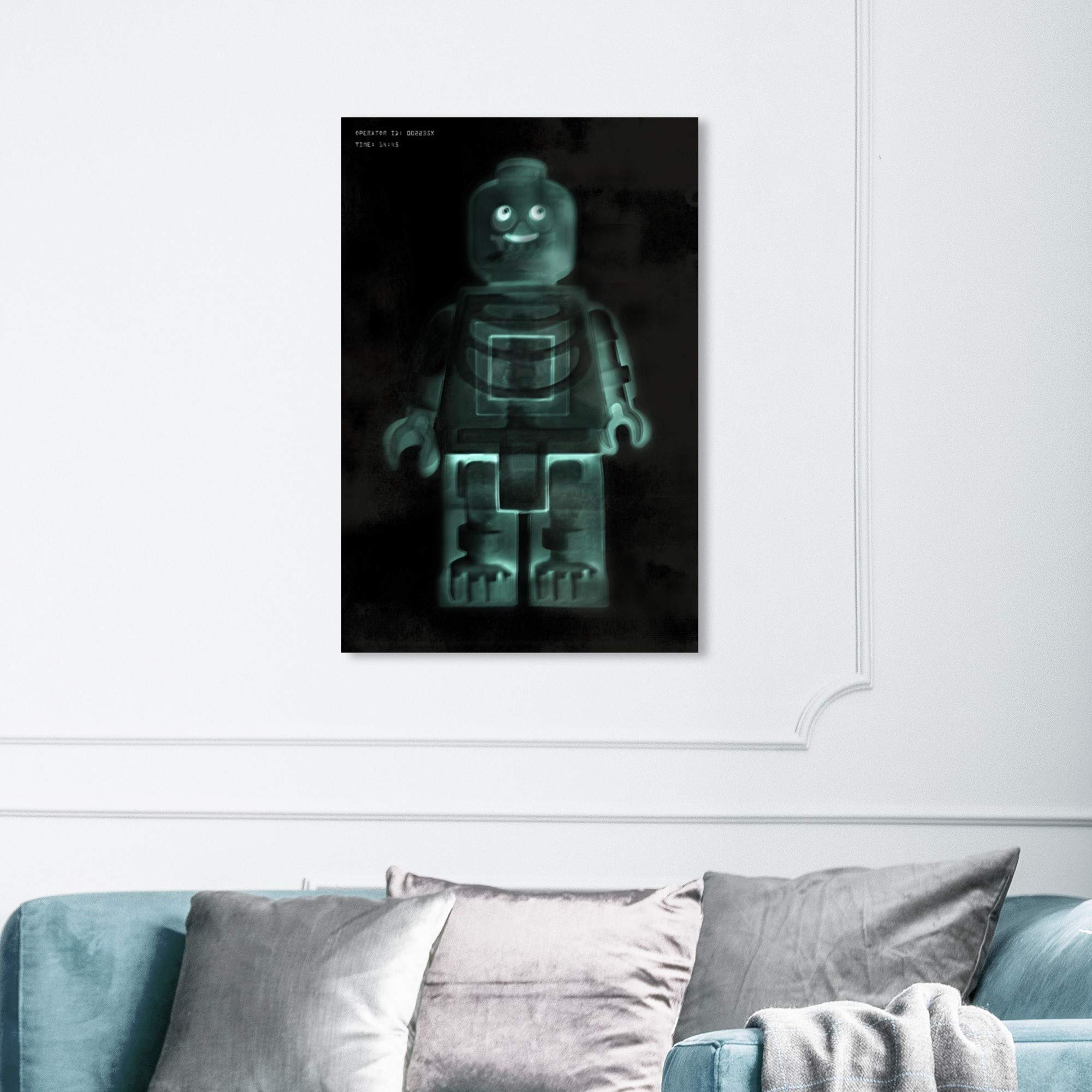 Building Toyman X-Ray Wall Art Canvas Print - Modern Home Decor for Kids Room, Playroom & Nursery - 24