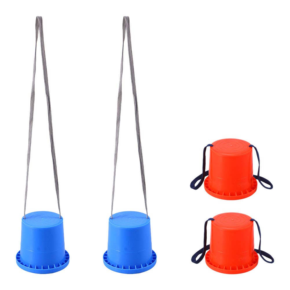 2 Pairs Kids Stilts Toy for Obstacle Course & Sensory Training - Balance Development Outdoor Sports Equipment for Children - Perfect for Backyard Play, School PE, and Birthday Party Games