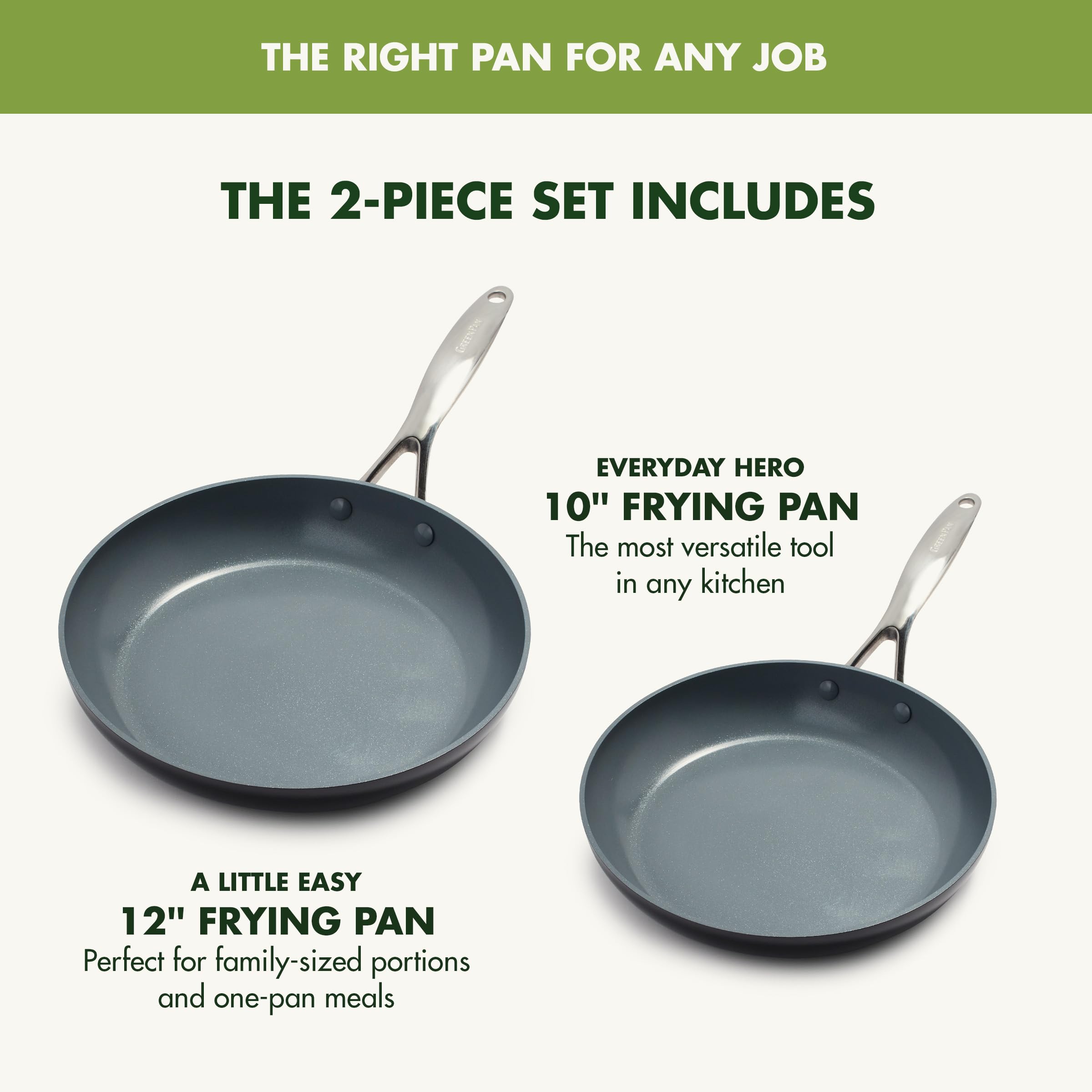GreenPan Valencia Pro Hard Anodized Healthy Ceramic Nonstick 10