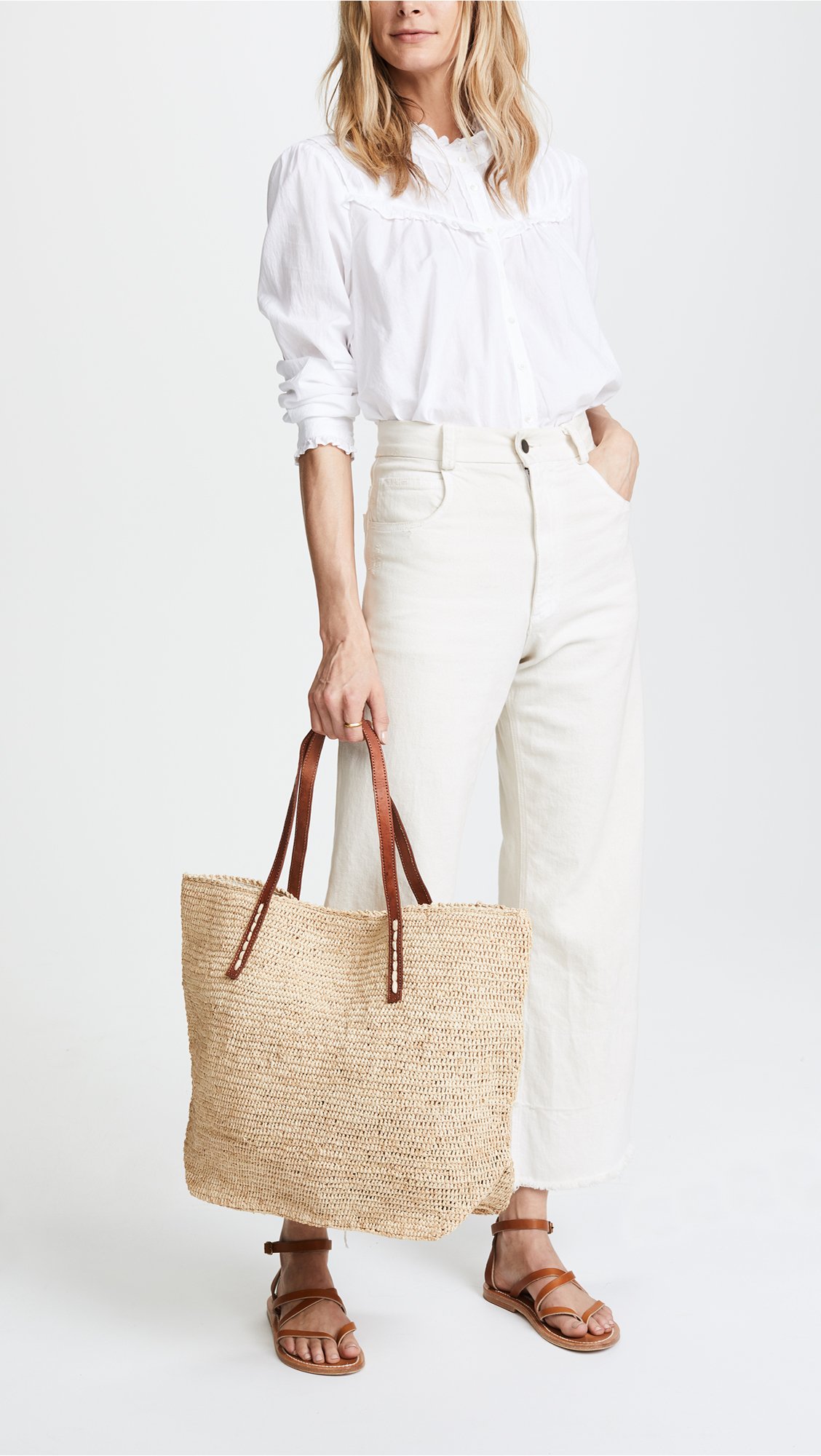 MAR Y SOL Women's Portland Tote Bag - Stylish & Spacious Handmade Woven Beach Tote for Travel, Shopping & Everyday Use