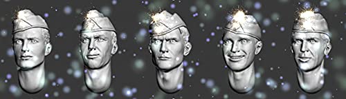 1/35 Scale Resin Figure Model Kit - Unassembled & Unpainted Military Soldier AA8HEAD057 for Wargaming, Diorama, and Collectors