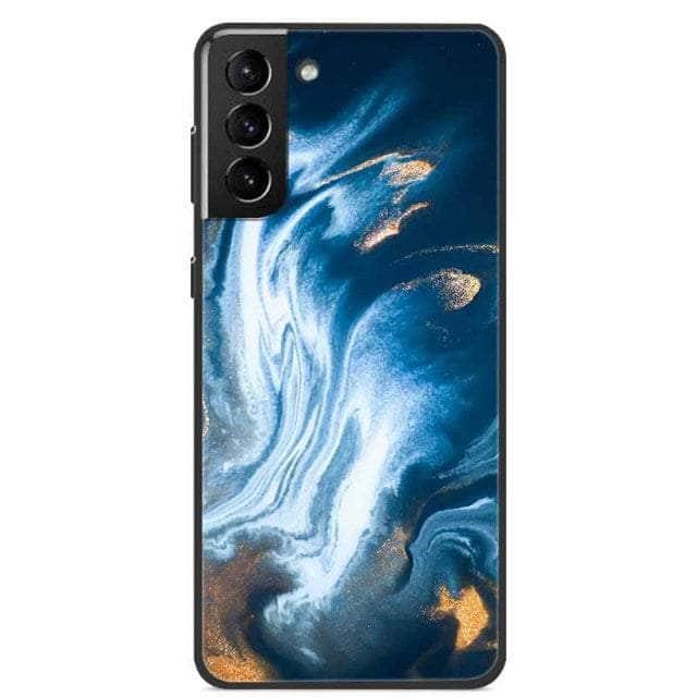 Premium Marble Soft Silicone Phone Case for Samsung Galaxy S22 - Slim Protective Cover with Anti-Slip Grip for Everyday Use & Travel
