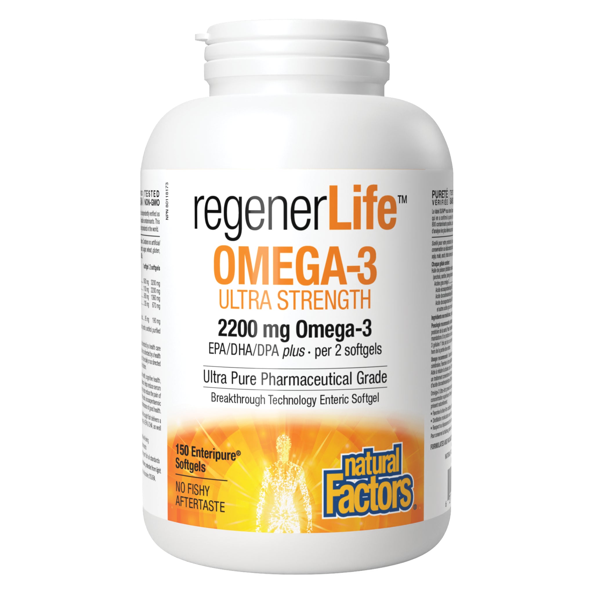 RegenerLife Ultimate Strength Omega 3 Fish Oil Supplement - 2000mg High Potency EPA & DHA for Heart, Brain & Joint Health - Supports Cognitive Function & Cardiovascular Wellness (Perfect for Active Lifestyles & Healthy Aging)