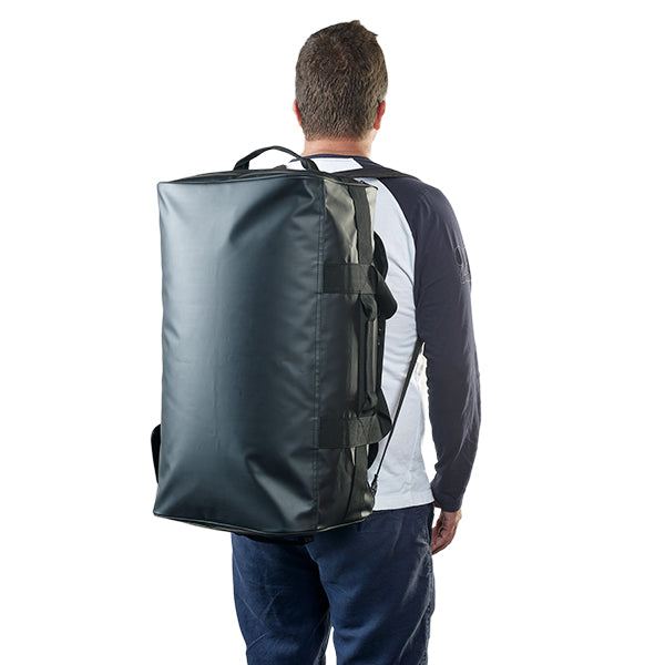 Caribee Titan 50L Waterproof Durable Travel Gear Bag - Black | Perfect for Camping, Hiking & Outdoor Adventures