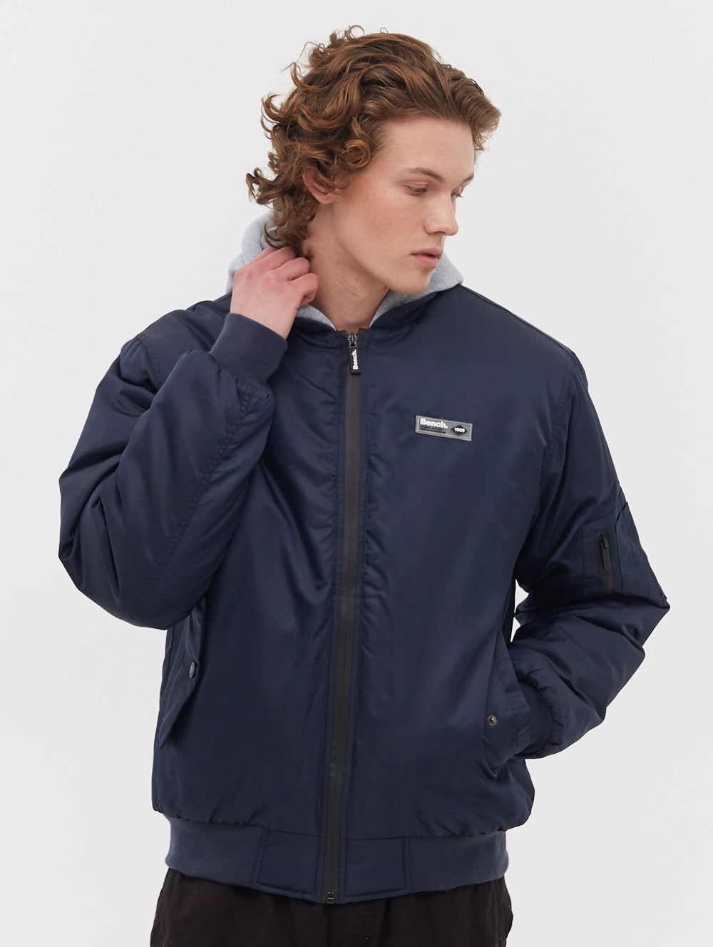 Bomper Fleece Hooded Bomber Jacket for Men & Women - Warm Winter Outerwear for Casual Streetwear & Outdoor Activities