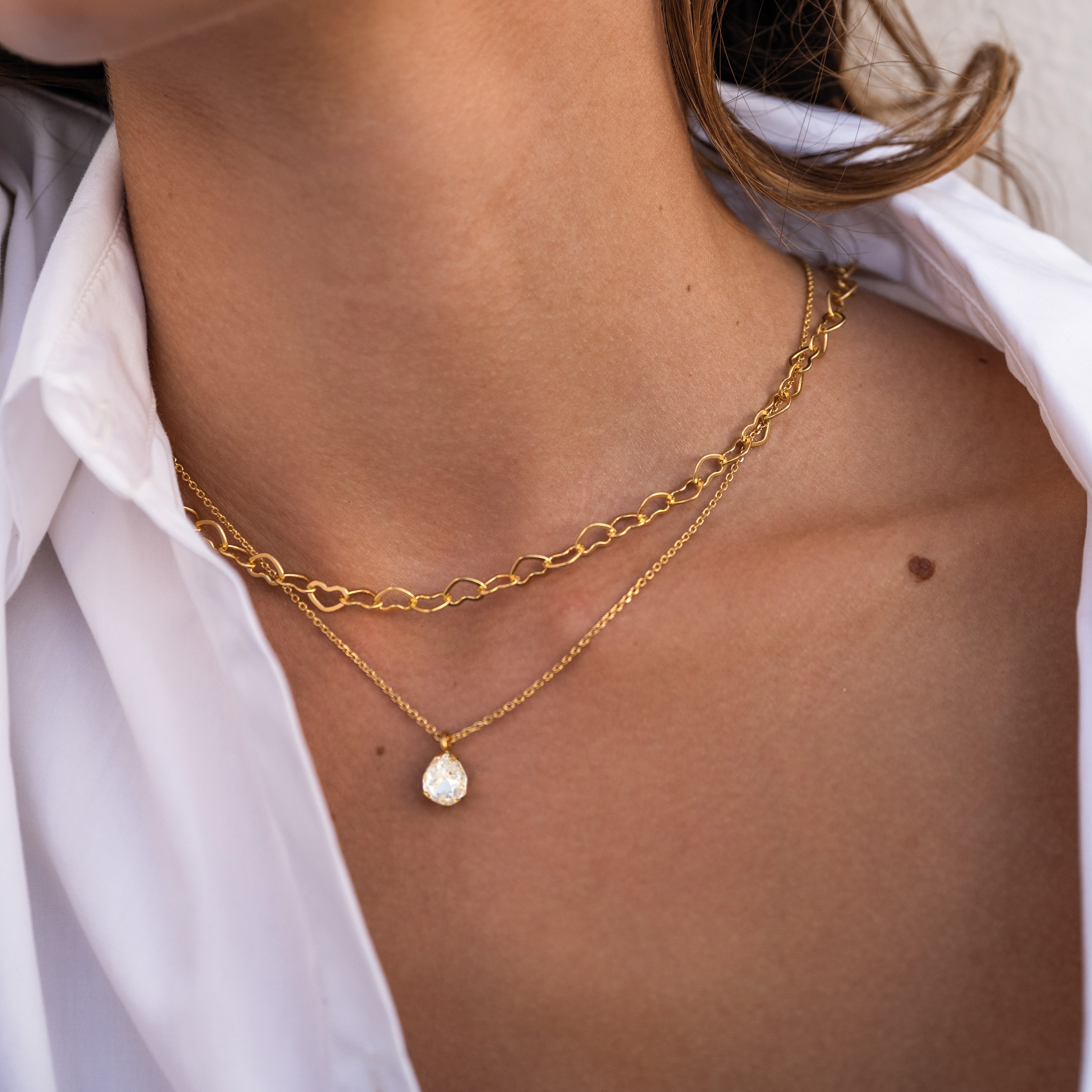 Mini Carlotta Necklace - Elegant Crystal Pendant Jewelry for Women, Perfect for Party, Wedding & Everyday Wear