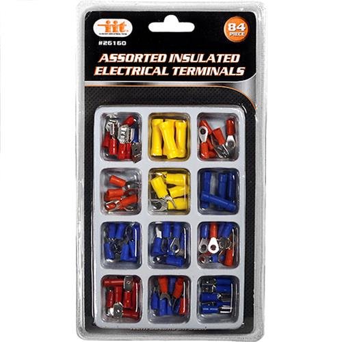26160 Insulated Electrical Terminals 84-Piece Kit for Automotive & DIY Wiring