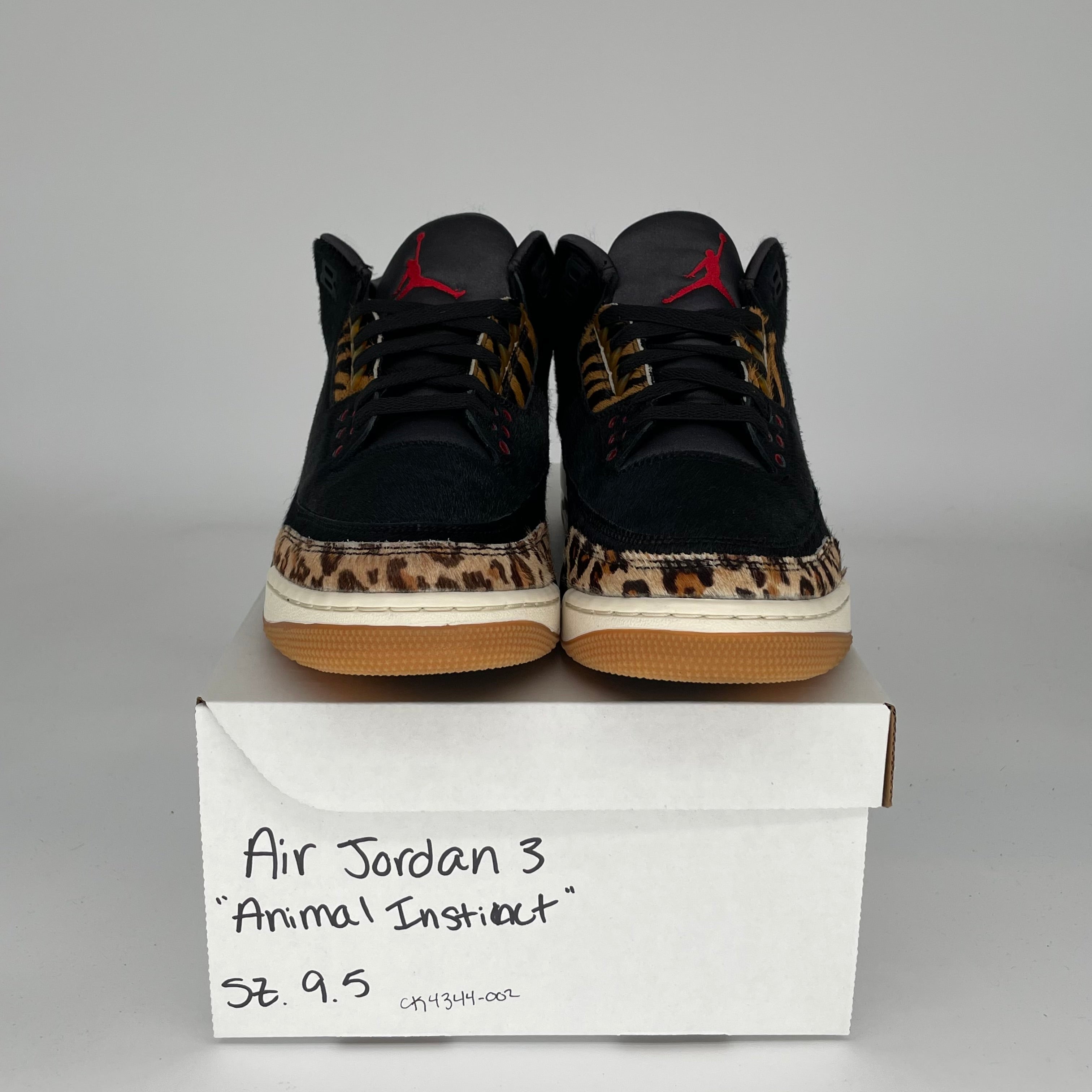 AIR JORDAN 3 ANIMAL INSTINCT Men's Basketball Shoes Size 9.5 (CK4344-002) - Retro Sneakers for Streetwear & Casual Outfits