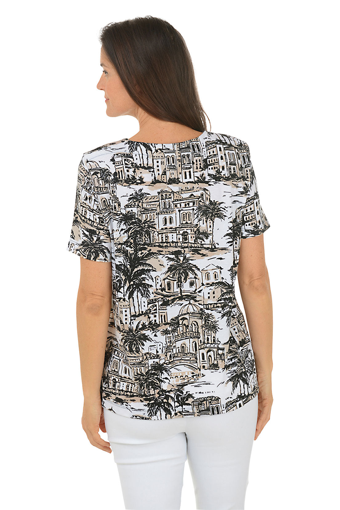 Tan Tropical Getaway T-Shirt - Soft Cotton Vacation Tee for Beach, Summer & Travel | Casual Comfort Wear for Men & Women