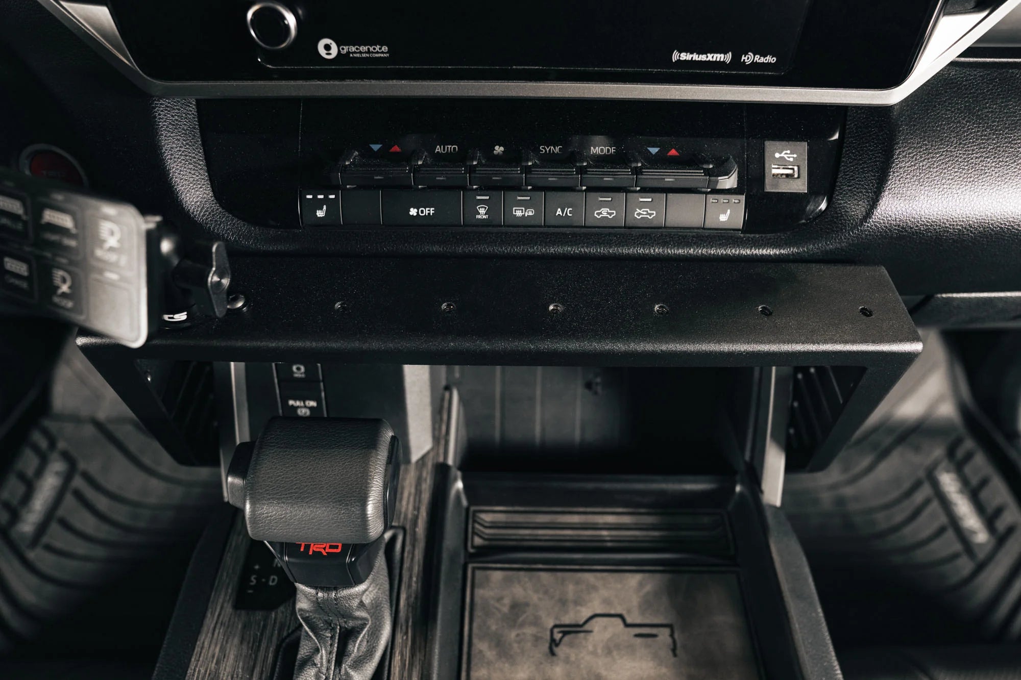 Rago Fabrication Center Console MOLLE Panels & Device Bridge for 2022+ Toyota Tundra - Heavy Duty Storage Solution for Off-Road Gear & Electronics Organization