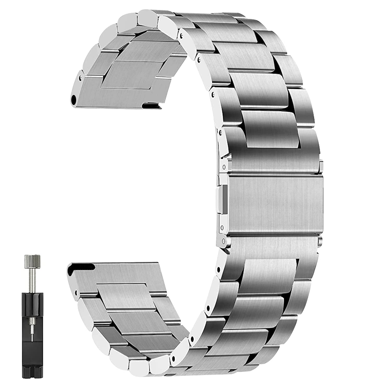 Premium Stainless Steel Apple Watch Band 14mm 16mm 18mm 20mm 22mm 24mm - Quick Release Luxury Metal Watch Strap for Men & Women - Perfect for Workouts, Business Meetings & Everyday Wear