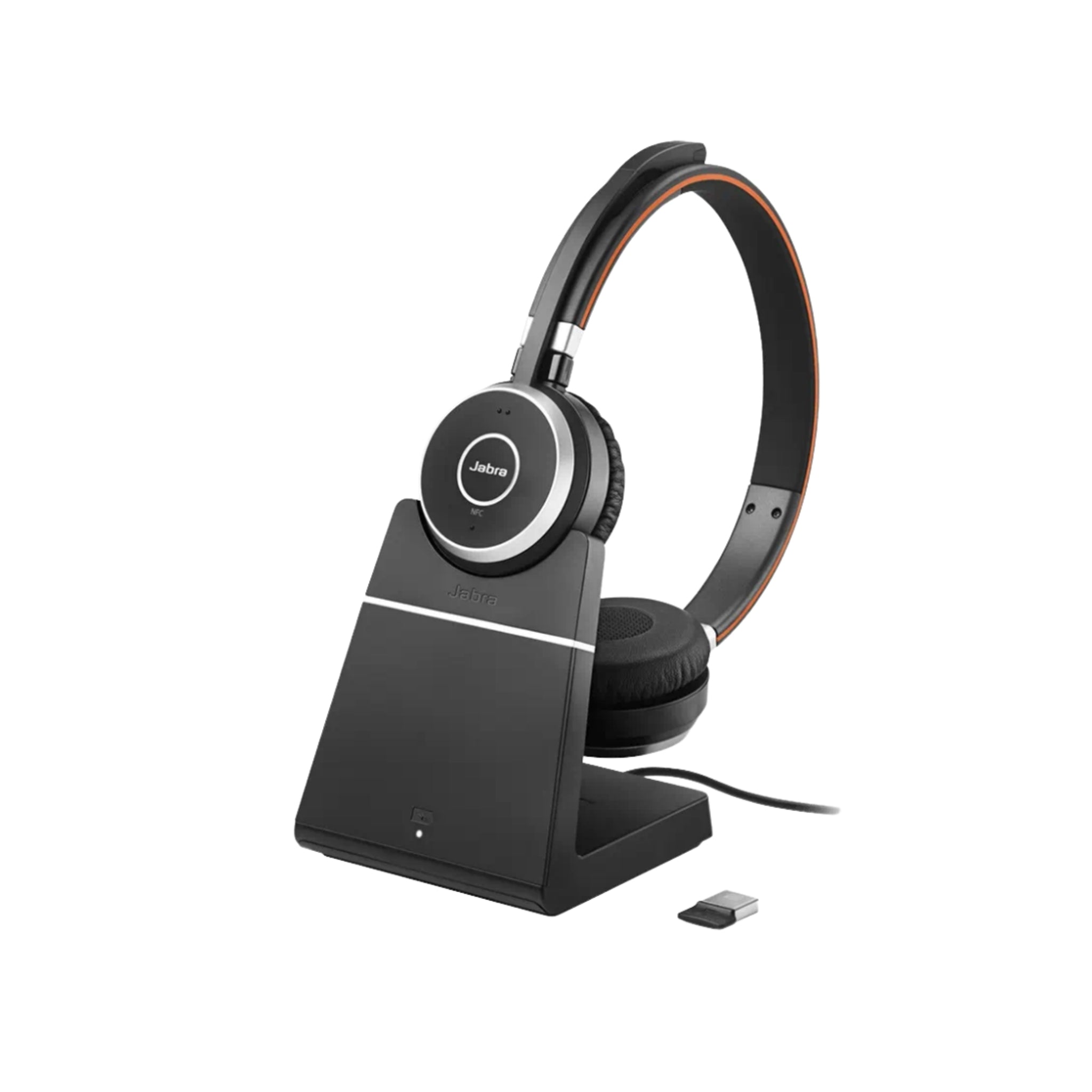 Jabra Evolve 65 Wireless Bluetooth Headset with Noise Cancellation - Comfortable Office Headphones for Business Calls, Online Meetings & Remote Work