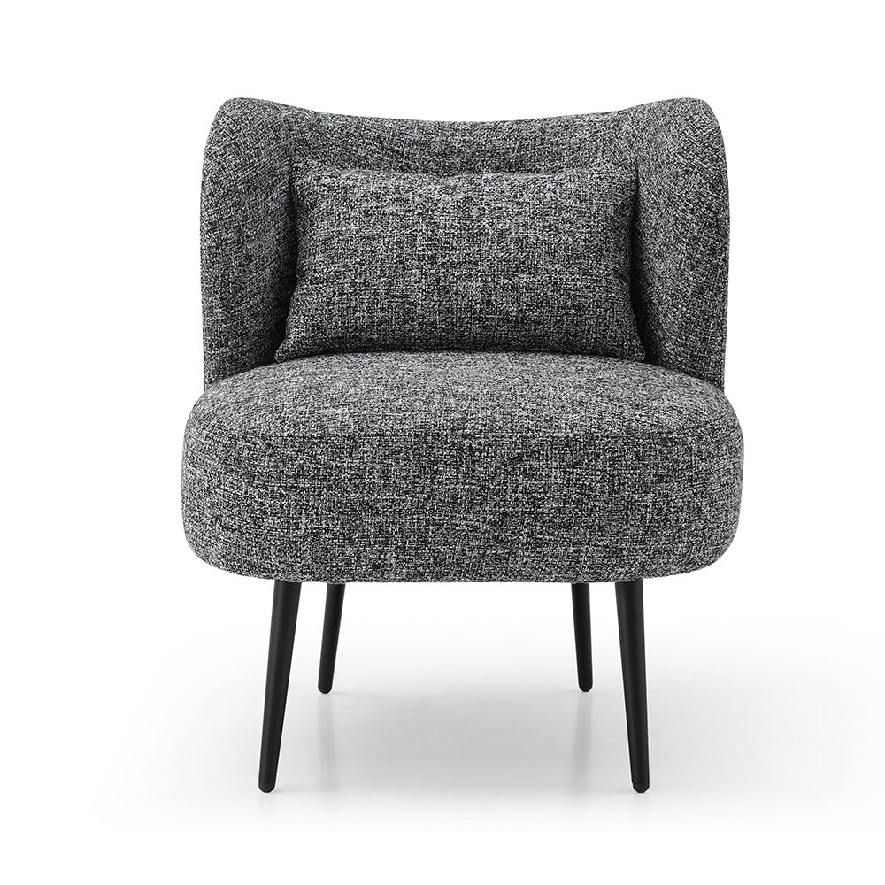 Modern SASHA Lounge Chair in Black - Stylish & Comfortable Accent Chair for Living Room, Bedroom, or Office