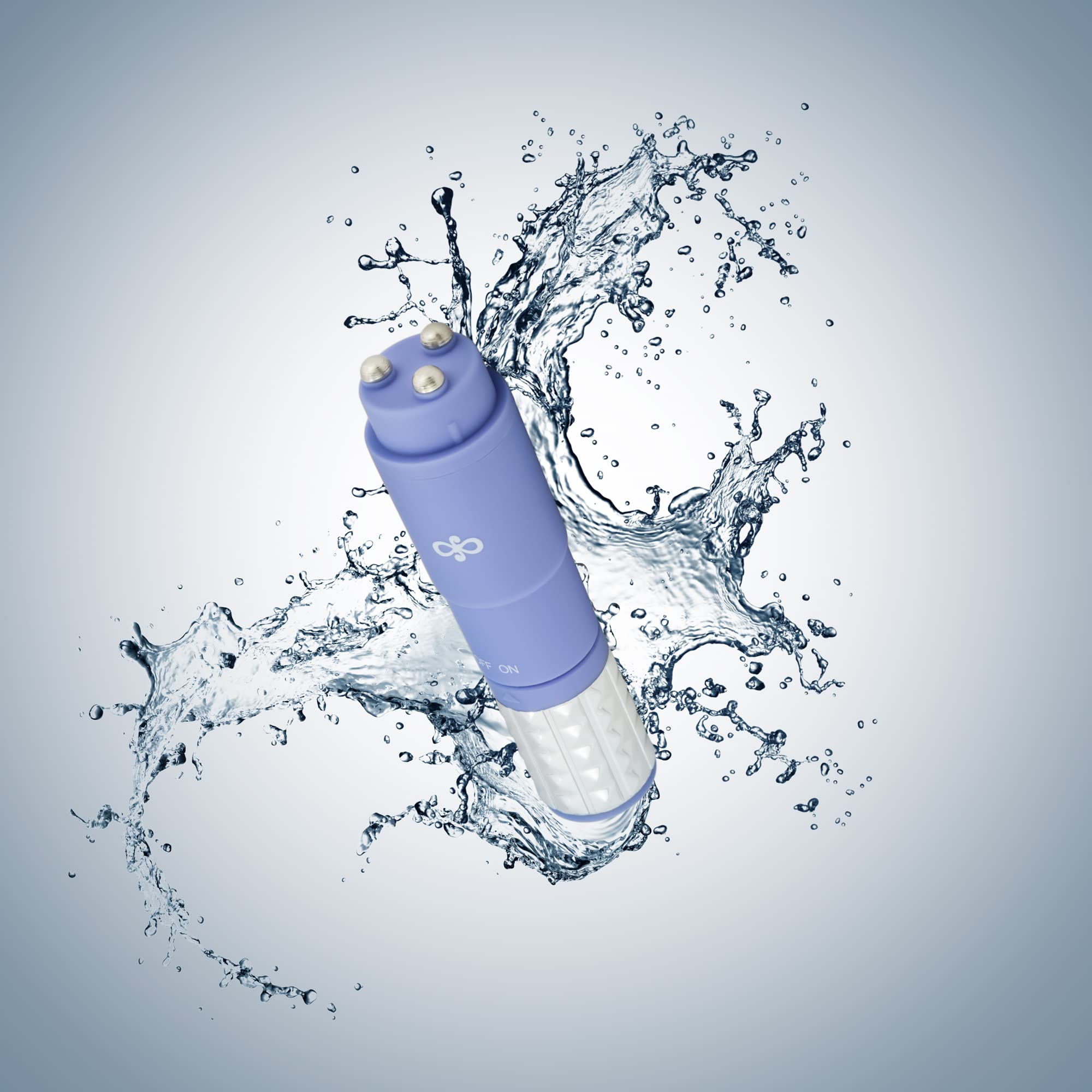 Eden Adult Sex Toys - Powerful Rechargeable Vibrating Wand for Women - 3 Silicone Attachments for Clitoral, G-Spot & Nipple Stimulation - Compact Handheld Massager for Stress Relief & Sensual Pleasure - Perfect for Solo Play & Couples Intimacy - Periwinkle Blue